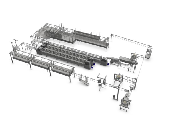 3D slaughtering line ẽ